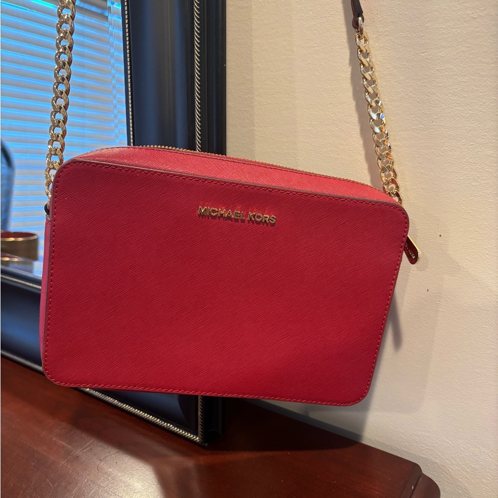 Michael Kors Vibrant Red Crossbody Bag